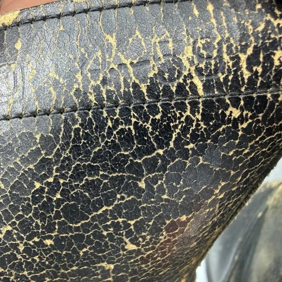 Combat Jump Boots Men Size 10.5-11 VTG 1950s Weathered Black Leather BF Goodrich